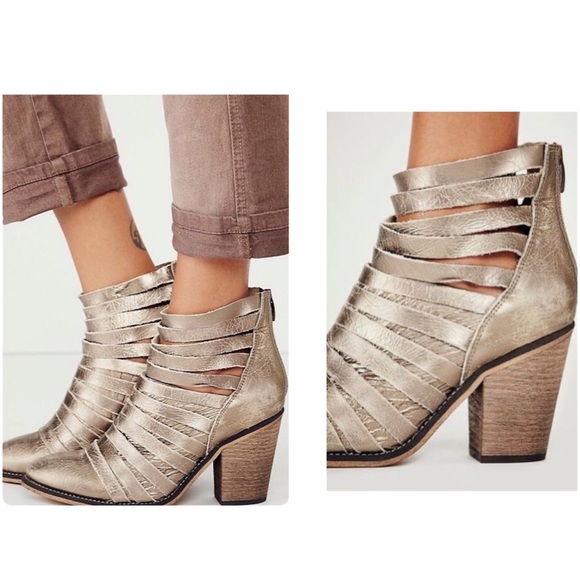 Free People Shoes - Metallic Hybrid Heel Boot